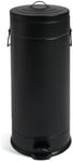 Habitat 30 Litre Vintage Style Kitchen Pedal Bin -Matt Black