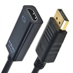 CY Adaptateur DisplayPort vers HDMI, DP DisplayPort mâle vers HDMI 1.4 femelle convertisseur de moniteur 4K 2K 30 Hz Ultra HD