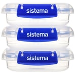 sistema® KLIP IT PLUS matoppbevaringssett, 3x 180 ml