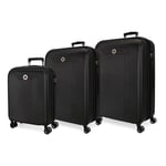 MOVOM Riga Set Valise Taille Unique, Noir/Blanc, Taille Unique, Ensemble de valises