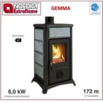 La Nordica Gemma Poêle À Bois Foyer En Fonte 6KW Pierre Naturelle 7111652