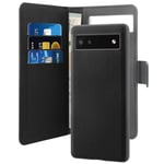 Puro – Google Pixel 6a wallet, detachable, black (PUBOOKC3GOPX6AK)