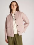 Tommy Hilfiger Wool Rich Bomber Jacket, Foggy Pink