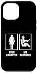 Coque pour iPhone 12 Pro Max Your Daughter My Daughter Dad Mom Fiers School Bus Driver