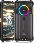 H5 Pro Telephone Portable Incassable,Smartphone Incassable Exterieur Android 12,Helio G85 Octa Core 6 Go+128 Go,Camera De Vision Nocturne 20Mp,Triple Camera 48Mp 6,52 Pouces Hd+Batterie