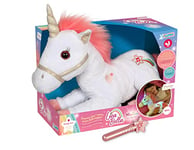 GIPSY TOYS - Peluche interactive – Lica Bella magique – Licorne en peluche toute douce qui s’illumine et émet des sons féeriques