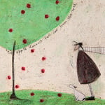 Sam Toft "The Apple Doesn't Fall Far From The Tree" Canvas Print, Cotton, Multi-Colour, 3.20 x 40.00 x 40.00 cm