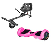 Zimx HB2 Hoverboard & HK2 HoverKart Bundle - Pink, Pink