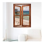 Ambiance-Live Sticker Mural Trompe l'oeil de Corse 2-40 x 30 cm