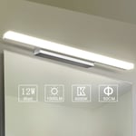 LED-Spegellampa 50 Neutralvit Badrumsvägglampa 4000k Modern Inomhus Badrumslampa 12w 1000lm Ej Dimbar