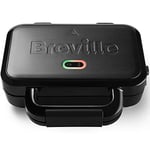 Appareil à croque-monsieur Ultimate Deep Fill Breville | Appareil à croque-monsieur 2 tranches | Plaques anti-adhésives amovibles | Acier inoxydable | Noir [VST082X]