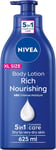 NIVEA Rich Nourishing Body Lotion (625ml), Moisturising with Almond...