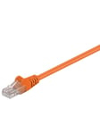 CAT 5e patch cable U/UTP orange 1 m