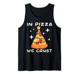 Funny Pizza on Earth Christmas Tree Merry Crust-mas Pizzamas Tank Top