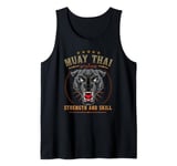 Thai Boxing Strength and Skill - Muay Thai and Panther Tank Top