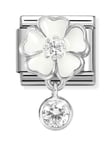 Nomination Composable Classic Silvershine charms White flower with round 331814/06