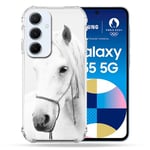 Coque Renforcée pour Samsung Galaxy A55 5G Animal Cheval Cristal