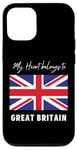 iPhone 12/12 Pro My Heart Belongs to Great Britain Vintage British Flag UK Case