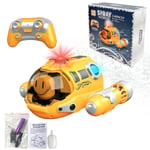 Kids Motor Boat Submarine Remote Controlled Automatic Gassboat Toy Lights Water