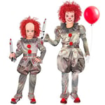 W WIDMANN MILANO Party Fashion - Costume enfant clown tueur, clown d'horreur, déguisement Halloween