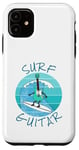 Coque pour iPhone 11 Surf Guitar Guitariste électrique Surfeur Vacances d'été