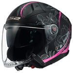 LS2, Casque Moto Jet Infinity II Lotus Matt Pink, XS