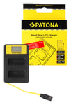 Patona Smart Dual LCD USB Lader for Nikon EN-EL14 ENEL14 D3100 D3200 D5100 D5200 D5300 P70 15060141622 (Kan sendes i brev)