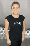 ONLY PLAY Hana Tränings T-Shirt Dam Svart