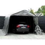 Tente Abri Voiture Garage pro 3,6x6x2,68m pe, Gris