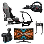 Logitech G29 + Shifter Diablo X-Drive Gigabyte G32Q