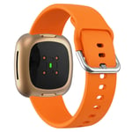 Fitbit Versa 4 / Sense 2 - Silikon armband - Passar till handled 150mm-210mm - Orange