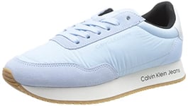Calvin Klein Jeans Baskets De Running Femme Retro Softny Chaussures De Sport, Bleu (Chambray Sky/Black/Creamy), 41