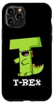 Coque pour iPhone 11 Pro Jeu de mots alphabet amusant T-Rex