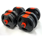 Tri Grip Dumbbell Set 20KG Adjustable Dumbbells Sets Weights Gym Weight Bar Bars