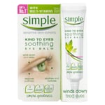 2 x Simple Soothing Eye Balm Winds Down & Reduces Puffiness and Relax Tired Eyes