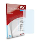 atFoliX 3x Film Protection d'écran pour SPC Smart 3 Protecteur d'écran clair