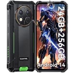 OUKITEL G1 Rugged Smartphone - Android14, 24GB RAM+256GB ROM+1TB,10600mAh Battery,48MP Camera,6.52" Rugge phone,IP68/69K Waterproof 4G Dual Sim-free&Unlocked Mobile Phones,NFC,OTG,GPS,2024 (Green)