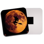 Spooky Witch Fridge Magnet - Blood Full Moon Broomstick Halloween Fun Gift #8375