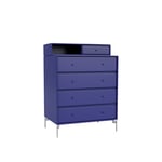 Montana - Keep Chest Of Drawers - Monarch / Matt Chrome Legs - Skjenker - designer_peter_j_lassen - Blå - Tre