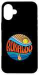 Coque pour iPhone 16 Plus Ronaldo T-shirt vintage Sunset Ronaldo Groovy Tie Dye