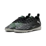 PUMA Future 8 Play TT JR Chaussure de Football, Black Silver-Fluo Green, 33 EU