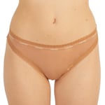 Calvin Klein Trosor Bottoms Up Refresh Thong Ljusbrun polyamid Medium Dam