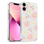 Succtopy Coque pour iPhone 11,étui de Protection Transparente Antichoc pour iPhone 11,Housse Case Cover Anti-Rayures Compatible avec iPhone 11(6.1''),Fleur Rose