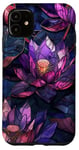 iPhone 11 Purple Lotus Flowers Beautiful Floral Flower Case