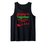 Funny Retro Christmas Middle School Crew Xmas Costume Tank Top