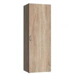 Colonne de rangement LUND 1 porte chêne naturel largeur 50 x 40 cm profondeur