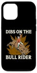 iPhone 12/12 Pro Dibs On The Bull Rider Loves Traditional Sport Bull Riding Case