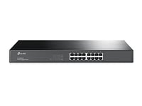 TP-Link V12 16-Port Unmanaged Gigabit Ethernet Switch, Steel Case, 19-inch Rack-Mount(TL-SG1016)