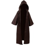 Vuxen Halloween Kostym Huvtröjor Robe Cosplay Capes Huvrock brown z brown XL