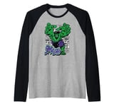 Marvel Hulk Smash Raglan Baseball Tee